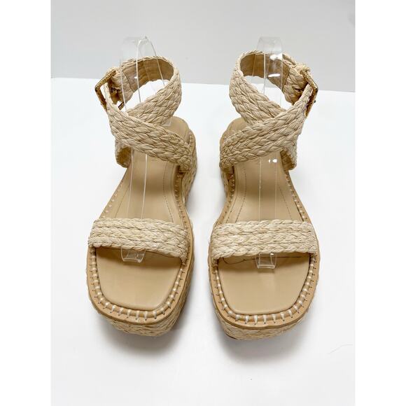 Ulla Johnson Gemma Flatform in Natural Straw Jute 38.5 - Picture 5 of 12